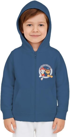 Veste à capuche Pat' Patrouille zippée bleue 122-128