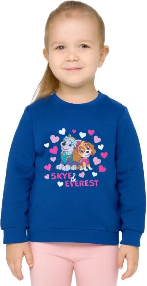 Pull Pat Patrouille Stella et Everest bleu