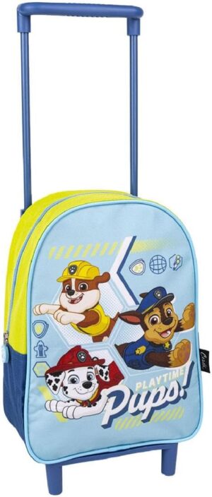 Cartable à roulettes bleu Pat Patrouille