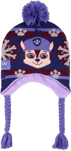 Bonnet peruvien Pat Patrouille bleu enfant