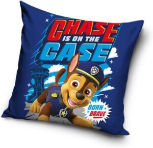 Housse de coussin Pat Patrouille 40 x 40 cm bleue