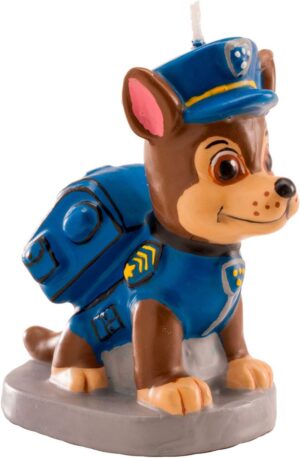 Bougie 3D Pat Patrouille bleue pour gâteau