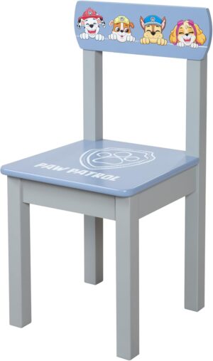 Chaise Pat Patrouille roba en bois gris bleu