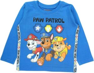 T-shirt manches longues Pat Patrouille bleu 7 ans