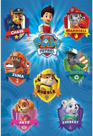 Maxi poster blasons Pat Patrouille 61 x 91,5 cm