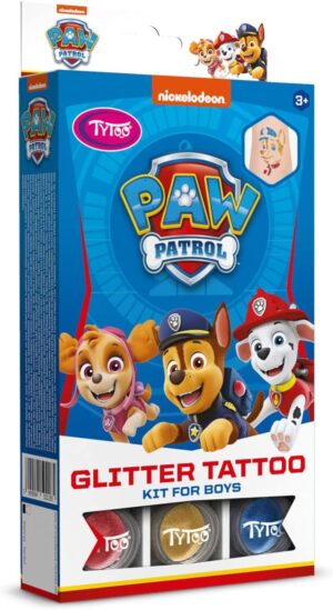 Set de tatouages à paillettes Pat Patrouille