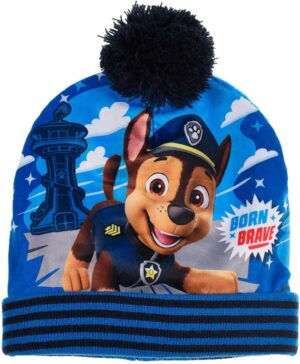 Bonnet à pompon Pat Patrouille hiver