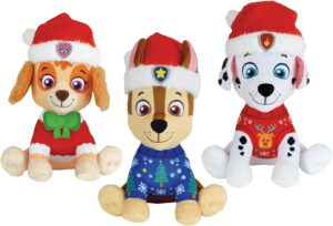 Lot de 3 peluches Pat Patrouille 17 cm