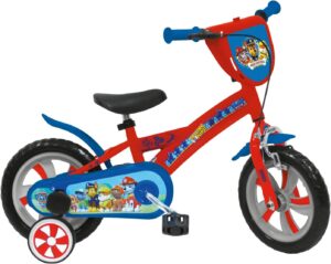 Vélo Pat Patrouille 12 pouces avec roulettes et frein avant