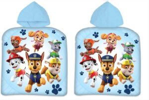 Poncho de bain Pat Patrouille à capuche