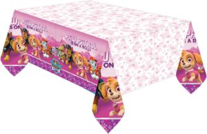 Nappe rose Pat Patrouille 137 x 243 cm