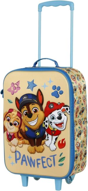 Valise à roulettes souple 3D Pat Patrouille
