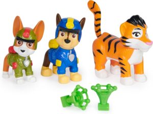 Figurines Chase, Tracker et tigre avec lance-projectile