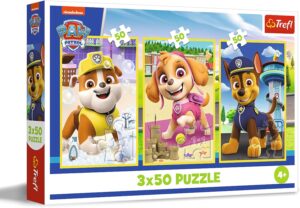 Puzzle Pat Patrouille 3 en 1 3 x 50 pièces