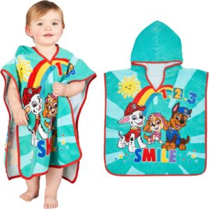 Poncho serviette Pat Patrouille à capuche en coton
