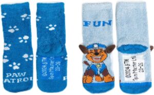 Lot de 2 paires de chaussettes douillettes Pat Patrouille ABS 3D