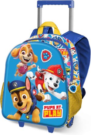 Sac à dos Pat Patrouille à roulettes 3D 7 L