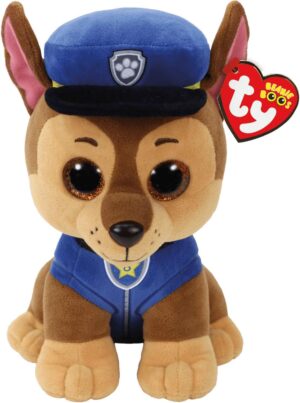 Peluche Chase Pat Patrouille 24 cm yeux scintillants