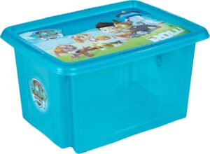 Boîte de rangement Pat Patrouille 15 L avec couvercle