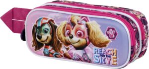 Trousse double 3D Pat Patrouille rose