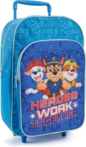 Sac à dos Pat Patrouille à roulettes amovibles