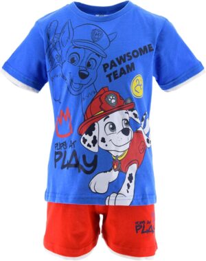 Ensemble T-shirt et short Pat Patrouille bleu 5 ans