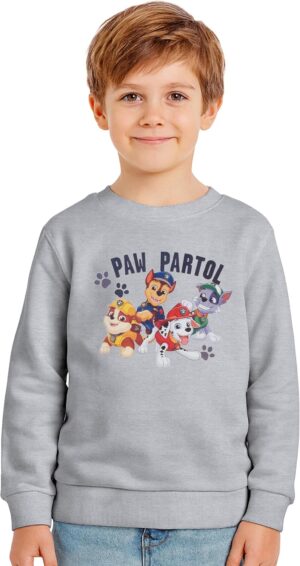Sweat Pat Patrouille gris à manches longues