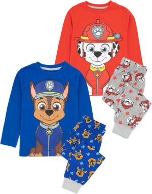 Lot de 2 pyjamas Pat Patrouille Chase et Marcus
