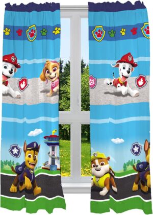 Lot de 2 rideaux Pat Patrouille 208 x 160 cm