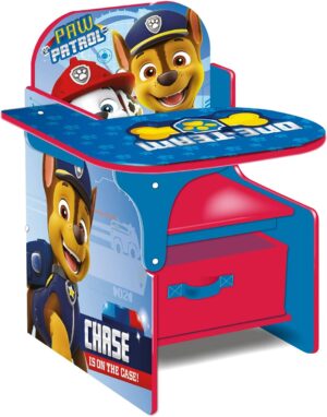 Chaise bureau Pat Patrouille en bois avec bac textile