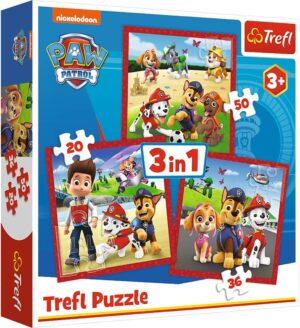 Puzzle Pat Patrouille 3 en 1 Trefl