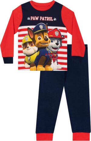 Pyjama Pat Patrouille manches longues Chase Marcus Ruben