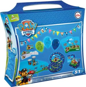 Valise de fête Pat Patrouille 51 pièces
