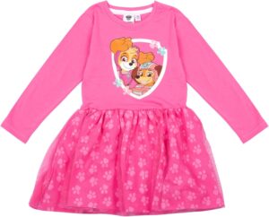 Robe Pat Patrouille Stella et Everest rose