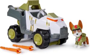 Véhicule Tracker Jungle Pups avec figurine et projectiles