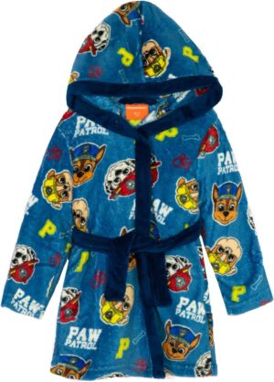 Peignoir à capuche Pat Patrouille microfibre 3-4 ans