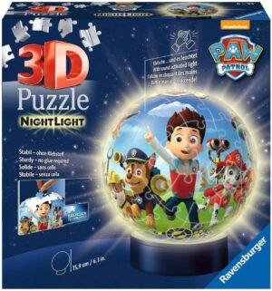Puzzle 3D lumineux Pat Patrouille 72 pièces