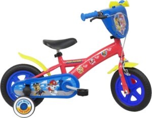 Vélo enfant Pat Patrouille 10 pouces avec stabilisateurs