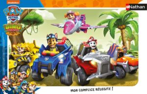 Puzzle cadre Pat Patrouille 15 pièces dinosaures