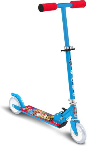 Trottinette pliable Pat Patrouille bleue rouge blanche