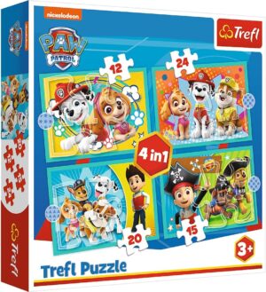 Puzzle Pat Patrouille 4 puzzles de 12 à 24 pièces