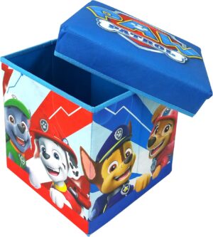 Coffre de rangement et tabouret Pat Patrouille 30 cm