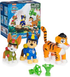 Figurines Pat Patrouille Jungle Pups Chase Tracker et tigre