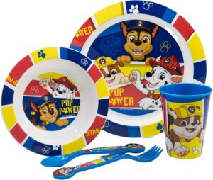 Set repas enfant Pat Patrouille 5 pièces 260 ml