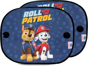Lot de 2 rideaux latéraux Pat Patrouille bleus Chase Marcus