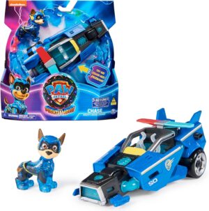 Véhicule et figurine Chase du film Pat Patrouille