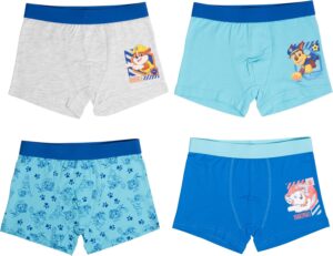 Lot de 4 boxers Pat Patrouille bleu gris