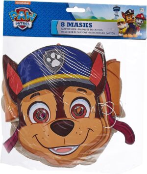 Masques cartonnés Pat Patrouille lot de 8