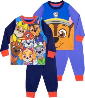 Pack de 2 pyjamas Pat' Patrouille Chase et l'équipe