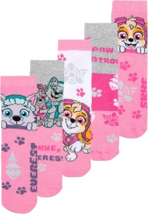 Lot de 5 paires de chaussettes Pat Patrouille enfant